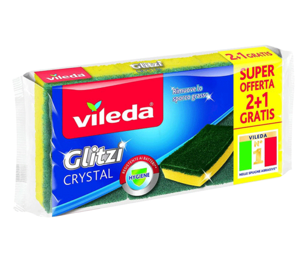 VILEDA SPUGNA GLITZI CRYSTAL 3 PEZZI