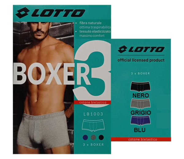 BOXER UOMO LB1003 TAGLIA XXL 3 PEZZI