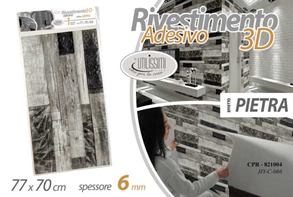 RIVESTIM.PIESTRA 3D 6MM 77*70