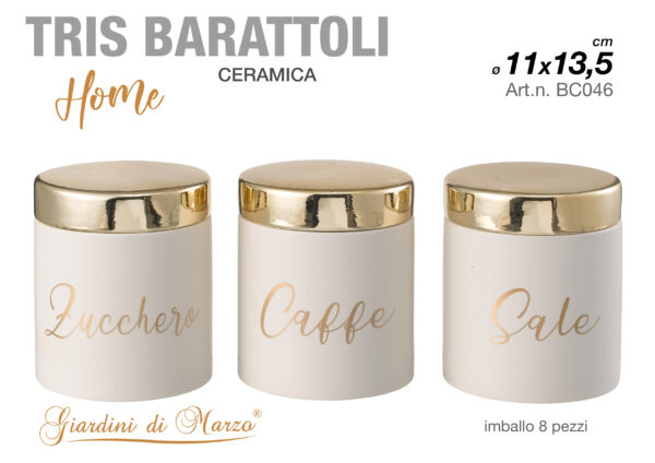 BARATTOLI CERAM.BCO C/C.ORO X3