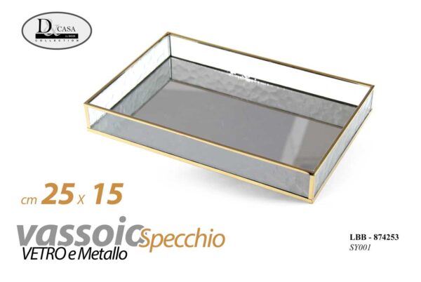 VASSOIO SPECCHIO 25*15CM