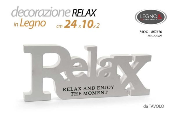 SCRITTA RELAX 24*10*1,8CM BCO