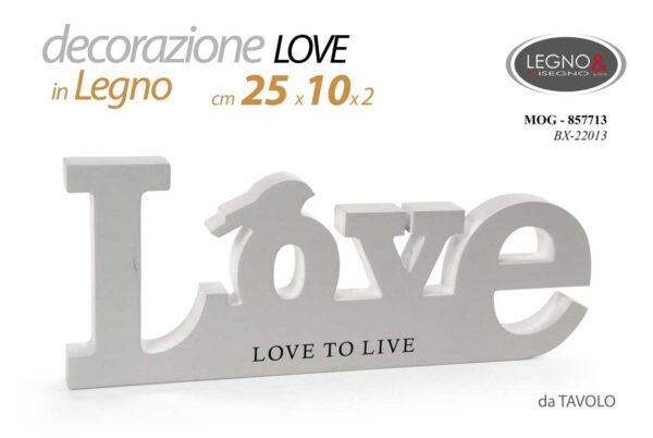 SCRITTA LOVE 25*10*1,8CM