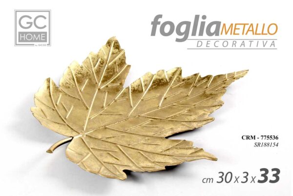 FOGLIA METALLO 30*2,5*33CM