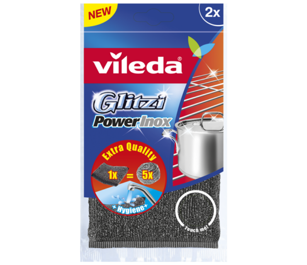 VILEDA SPUGNA POWER INOX ABRASIVA